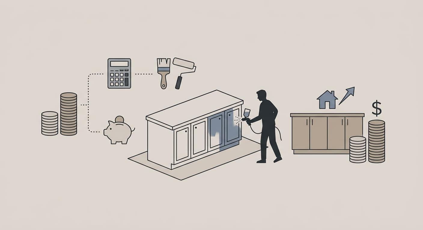 Cost to Paint Kitchen Cabinets Professionally: 2026 Data & Averages