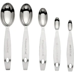 Cuisipro Stainless Steel Odd-Size Measuring Spoons 5pc