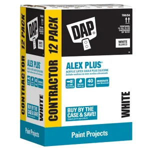 DAP Alex Plus Acrylic Latex Caulk 10.1oz 12-Pack