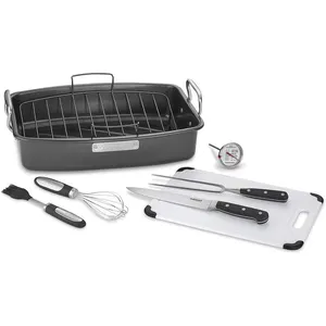 Cuisinart 8-Piece Ovenware Nonstick Roasting Set 17x13"