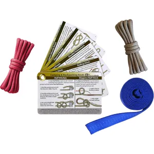 ReferenceReady Knot Tying Kit Guide + Paracord + Webbing