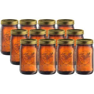Ball Wide Mouth Mason Jars 32oz 12-Count