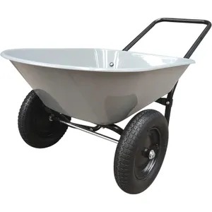 GARDEN STAR 5 Cu Ft Poly Tray Wheelbarrow