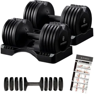 Amazon Basics Rubber Hex Dumbbell Pair 20lb