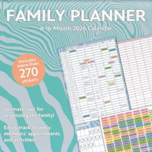 2026 Family Planner Wall Calendar 12"x24"