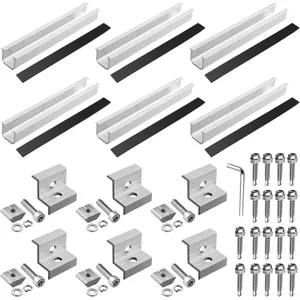 BougeRV Solar Panel Mounting Z-Brackets 4-Pack