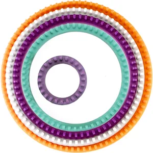 CraftLover Round Loom Knitting Set 4 Sizes + Hook